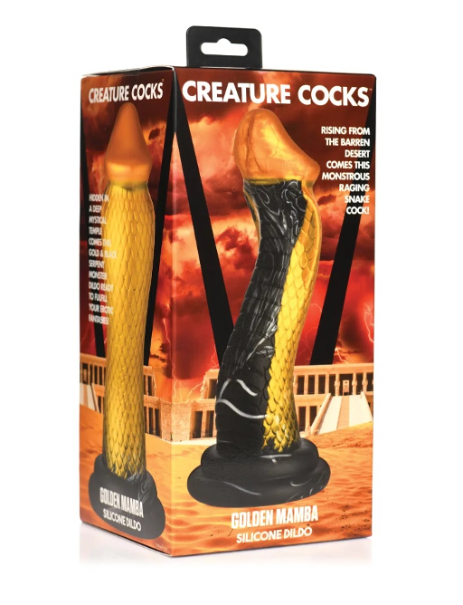 Creature Cocks Golden Mamba Silicone Dildo