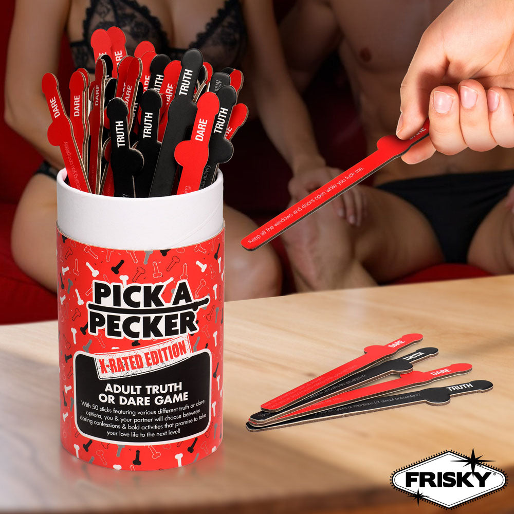 Frisky Pick A Pecker - X-Rated Edition - Adult Truth Or Dare Game-AH692
