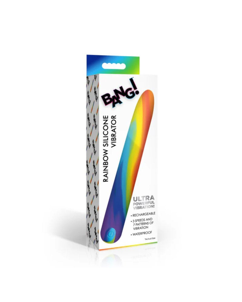 BANG! Rainbow Silicone Vibrator