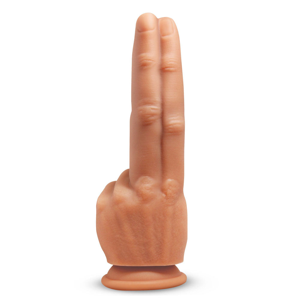 Master Series The Pleaser - Flesh 23.6 cm Double Finger Dildo-AH769