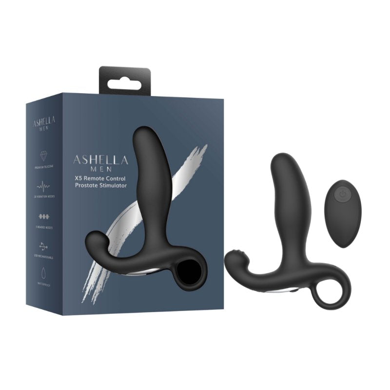 Ashella Men X5 Remote Control Prostate Stimulator-ASHM05
