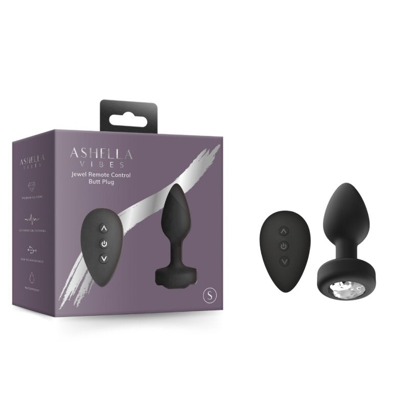 Ashella Vibes Jewel Remote Control Butt Plug Small-ASHV09