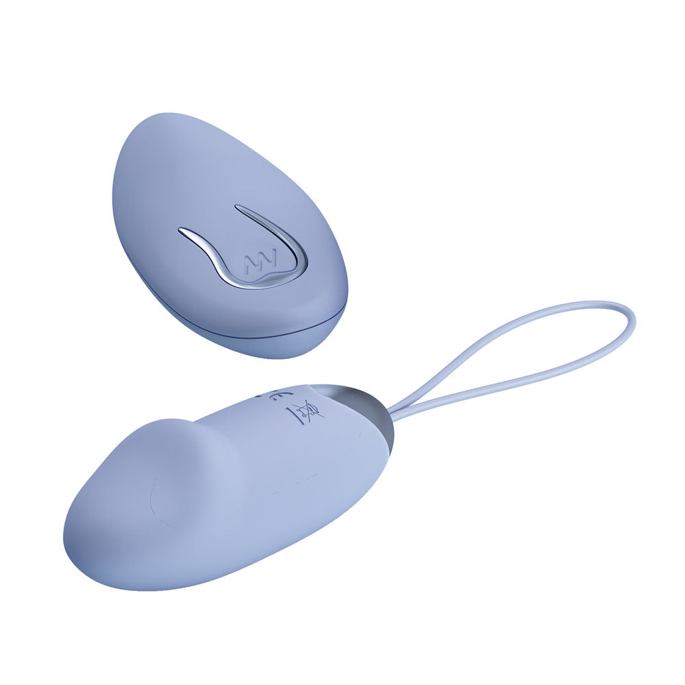 Party Up IVAN Remote Egg - Purple - Purple USB Rechargeable Vibrating Egg with Wireless Remote-BI-014362W-4A5-PU