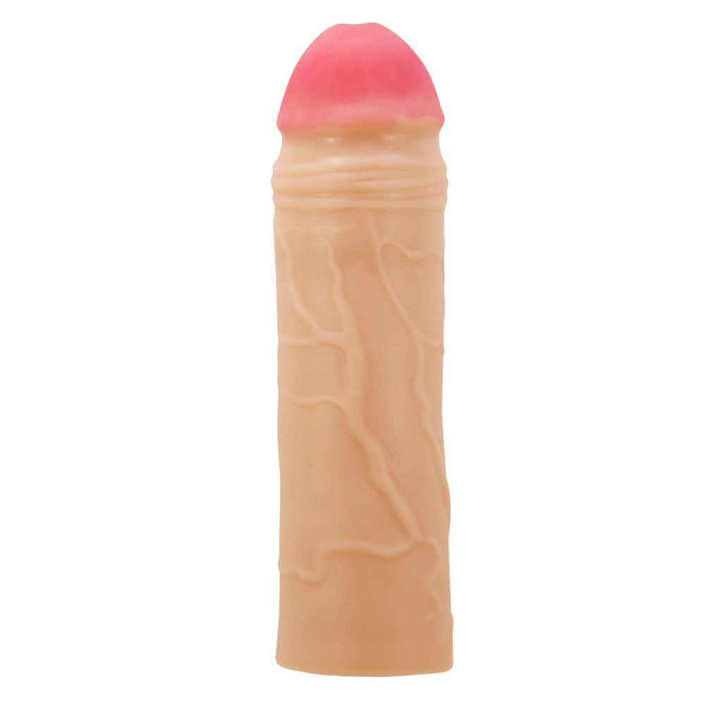 Party Up PARKER 2 Inch Extender Sleeve - Flesh 2 Inch Penis Extender Sleeve-BI-026254-PU