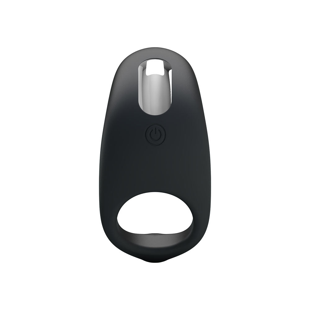Party Up KING Rechargeable Cock Ring - Black USB Rechargeable Cock Ring-BI-210162-PU