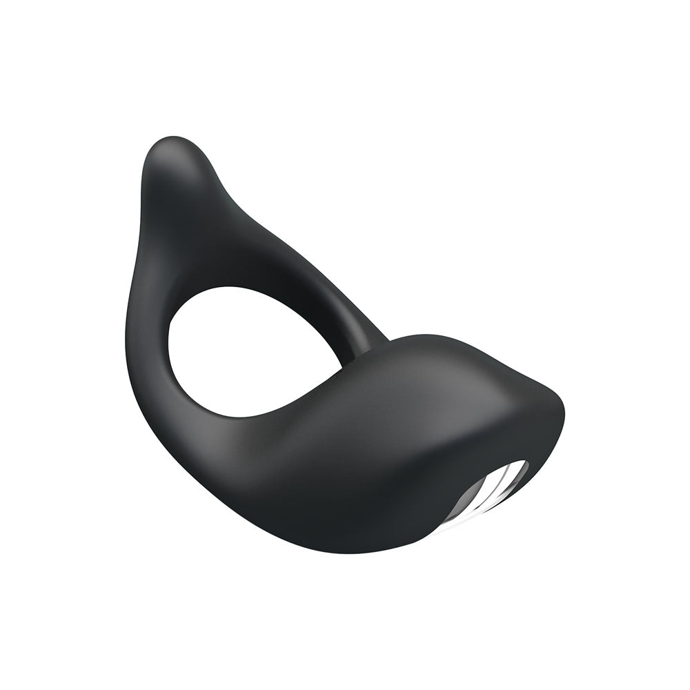 Party Up KING Rechargeable Cock Ring - Black USB Rechargeable Cock Ring-BI-210162-PU
