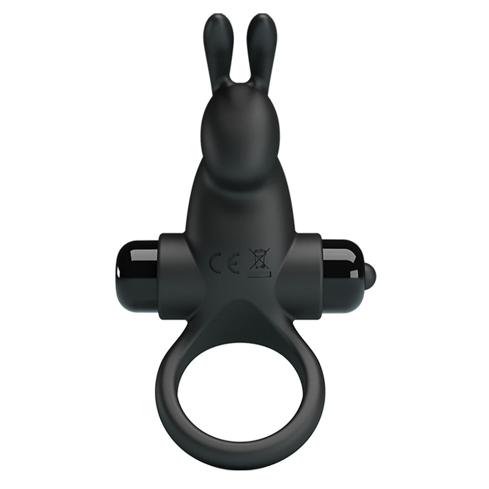Party Up LARRY Vibrating Cock Ring - Black Vibrating Cock Ring-BI-210204-PU