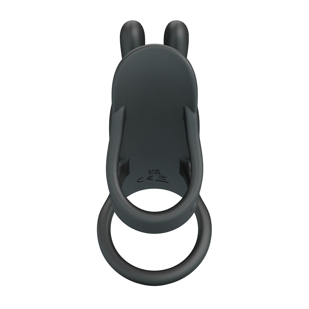 Party Up MARK Vibrating Penis Sleeve - Black USB Rechargeable Vibrating Cock Sleeve-BI-210326-PU