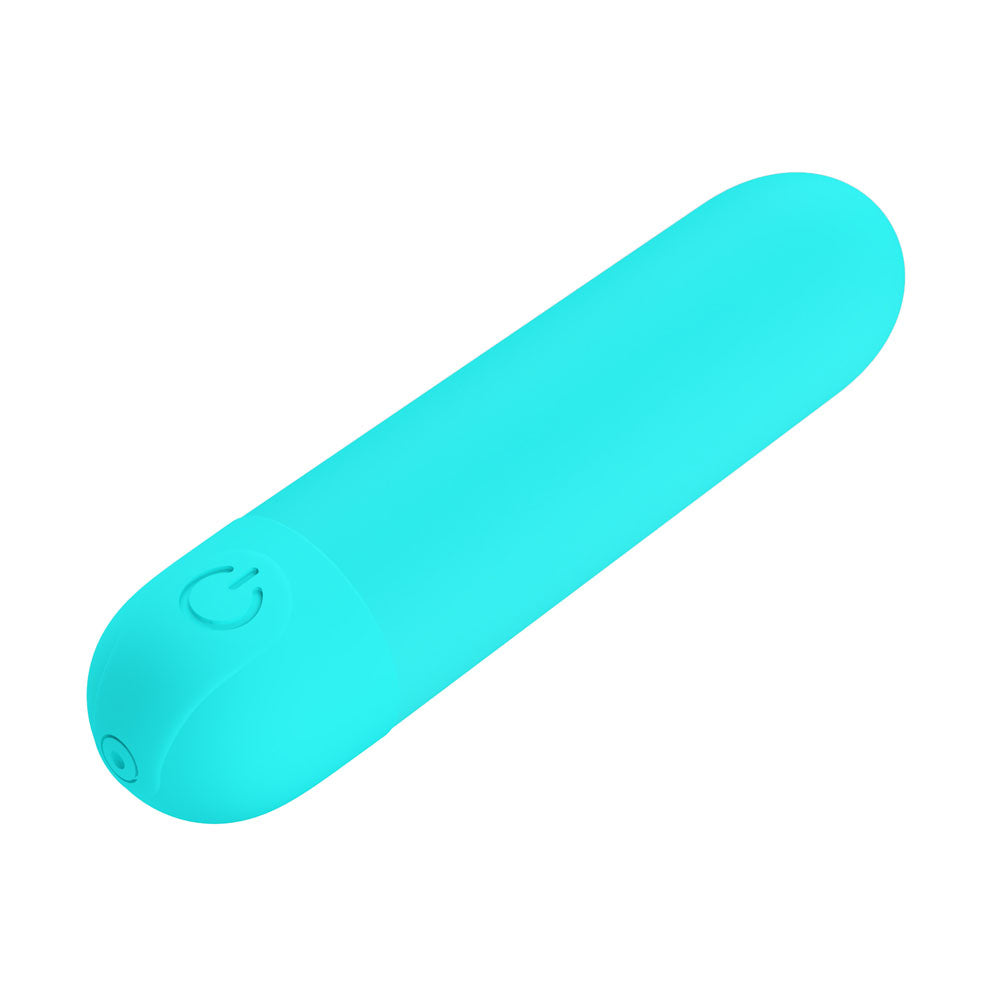 Party Up HARRY Mini Bullet - Teal - Teal 8 cm USB Rechargeable Bullet-BI-300085-1-PU