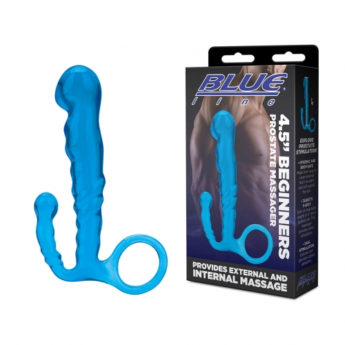 Blue Line 4.5" Beginners Prostate Massager-BLM4038-BLU