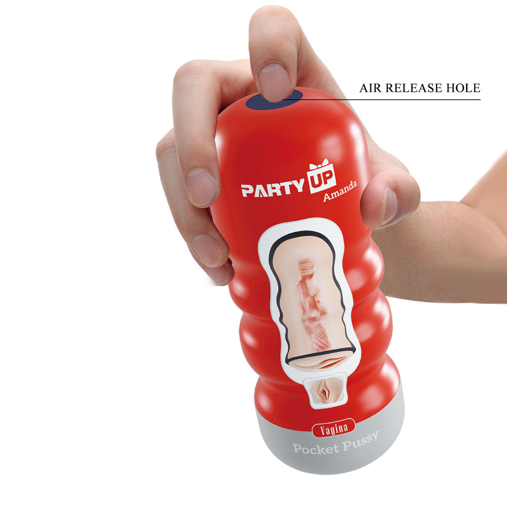 Party Up AMANDA Pocket Pussy - Flesh Vagina Stroker-BM-00900T58-PU