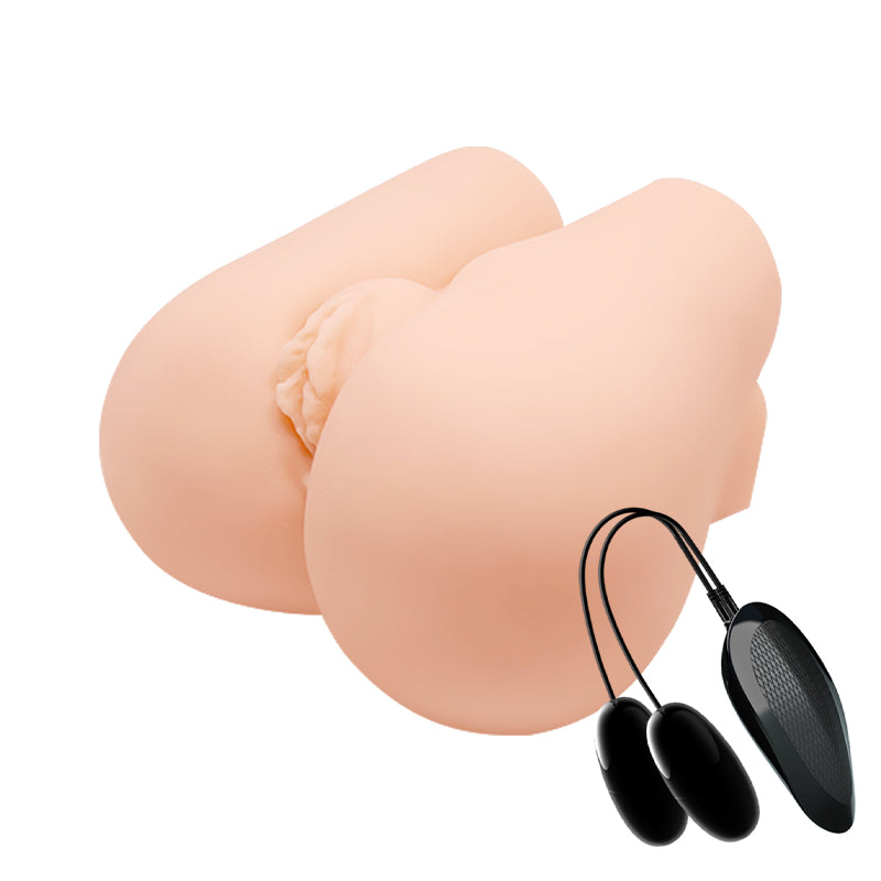 CRAZY BULL Vibrating Missionary Torso - Flesh Vibrating Missionary Torso Masturbator - BM-009113Z-1