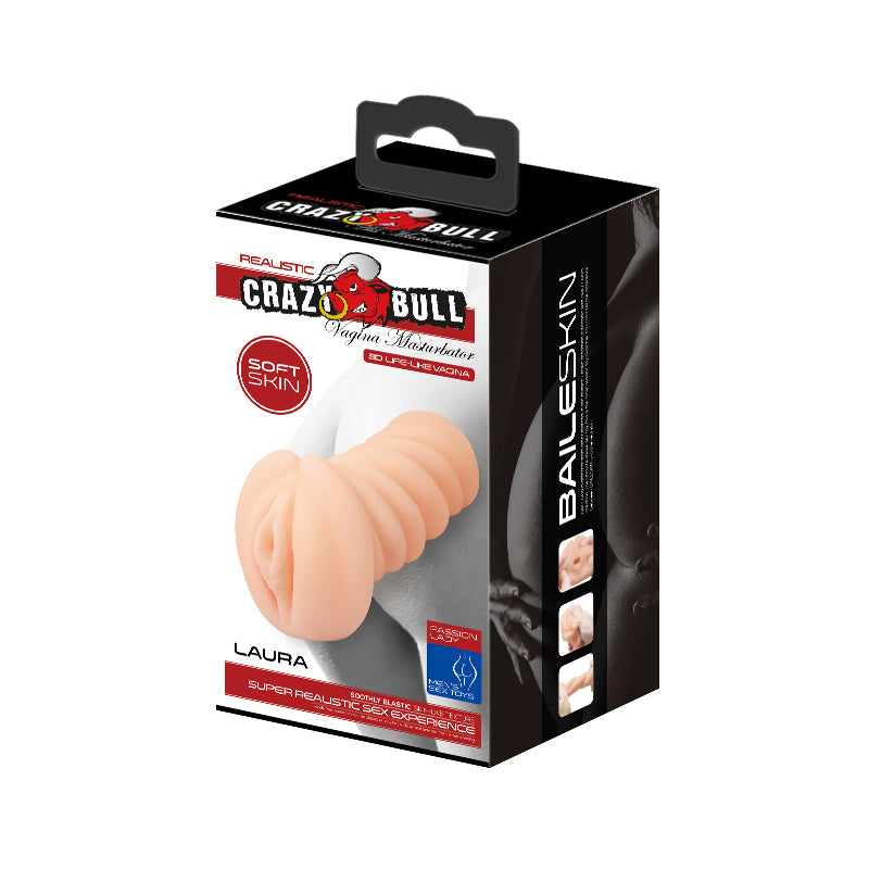 CRAZY BULL LAURA Vagina Stroker - Flesh Vagina Stroker - BM-009149