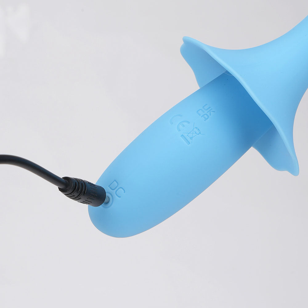 Maia SIENNA - Blue - Blue 15.2 cm USB Rechargeable Fluttering Bullet-BO-25-01-BLUE