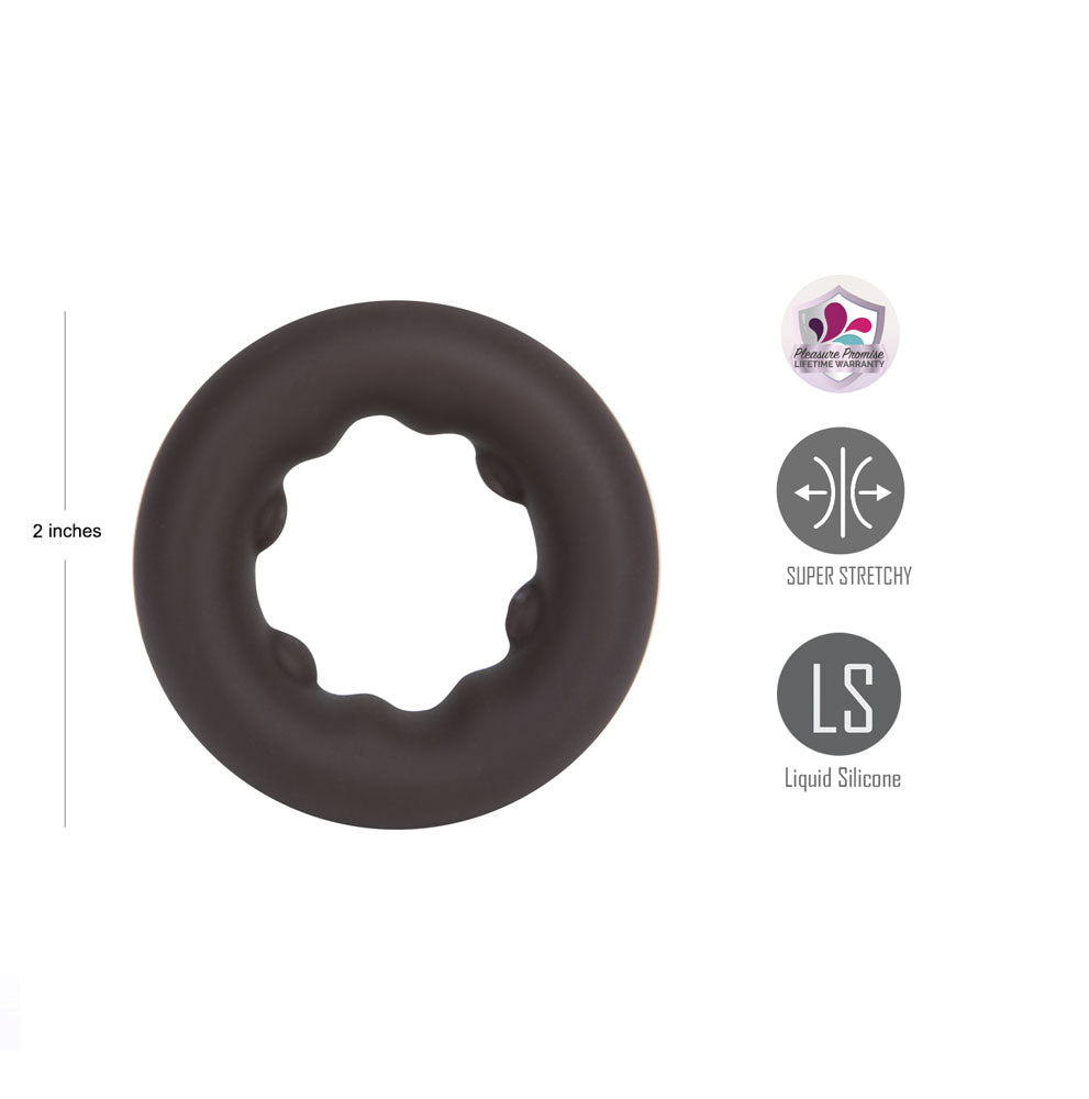 Maia GUNNER - Chocolate - Dark Brown Cock Ring - BO-25-15-CHOC