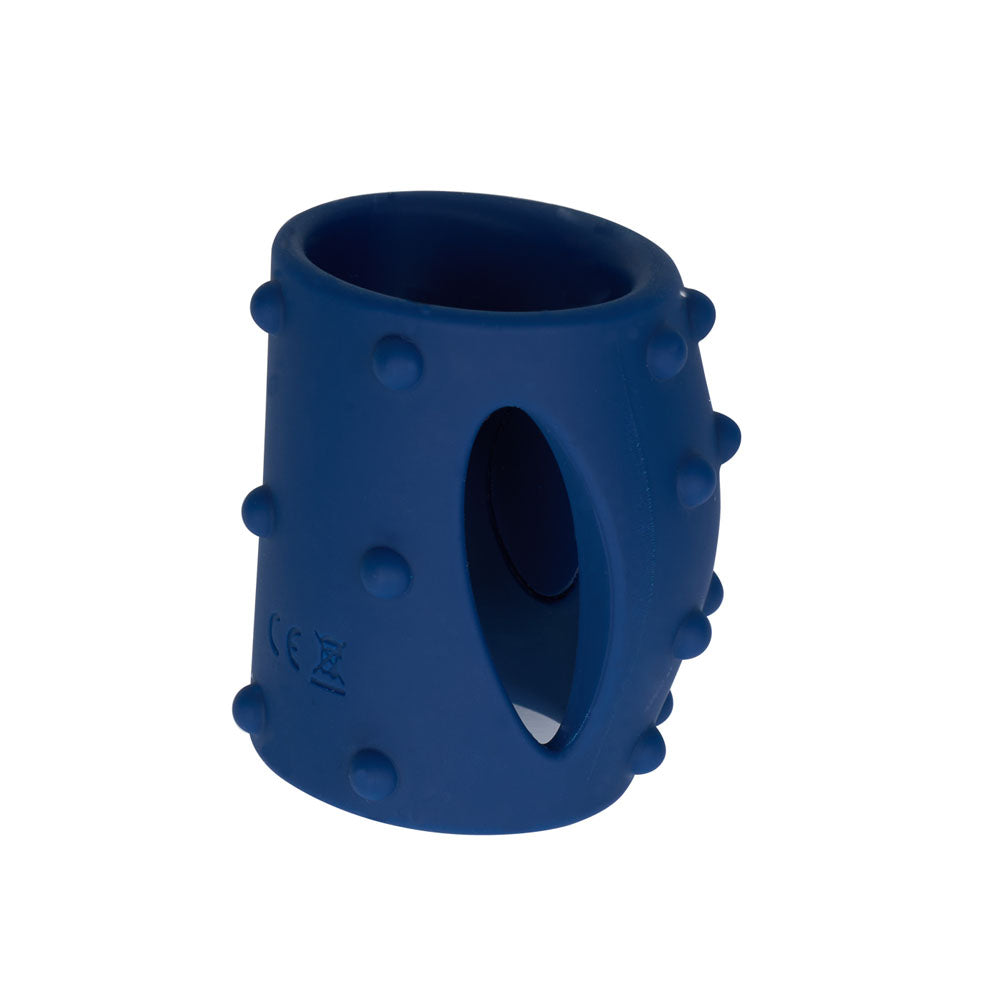 Maia ROMEO - Blue - Blue USB Rechargeable Vibrating Girth Enhancer Sleeve-BO-25-21-BLUE