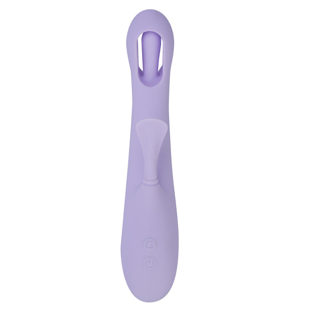 Maia CHARLI - Lavender 22.9 cm USB Rechargeable Flapping & Tapping Rabbit Vibrator - BO-25-30-LAV