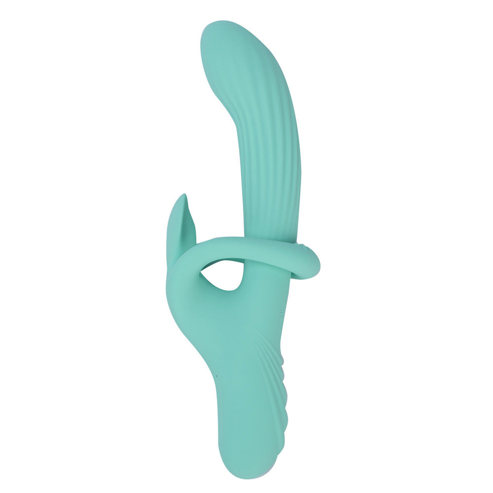 Maia TENLEY - Mint Green 24.1 cm USB Rechargeable Gyrating Rabbit Vibrator - BO-25-31-GREEN