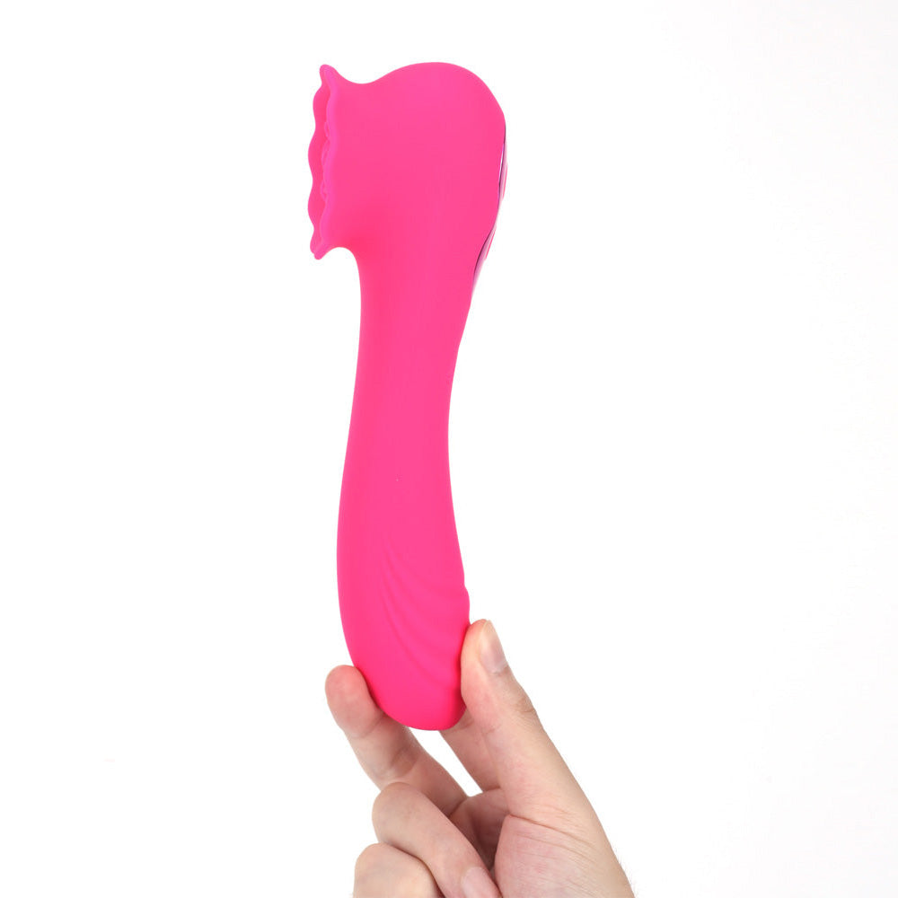 Maia ROZA - Pink 18.4 cm USB Rechargeable Dual Ended Vibrator - BO-26-06