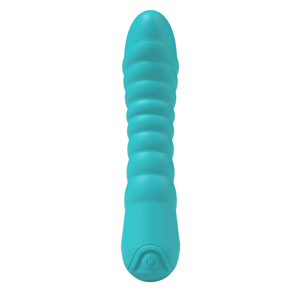 Party Up JAYLEI - Teal - Teal 14.6 cm USB Rechargeable Vibrator-BP-W00005-1