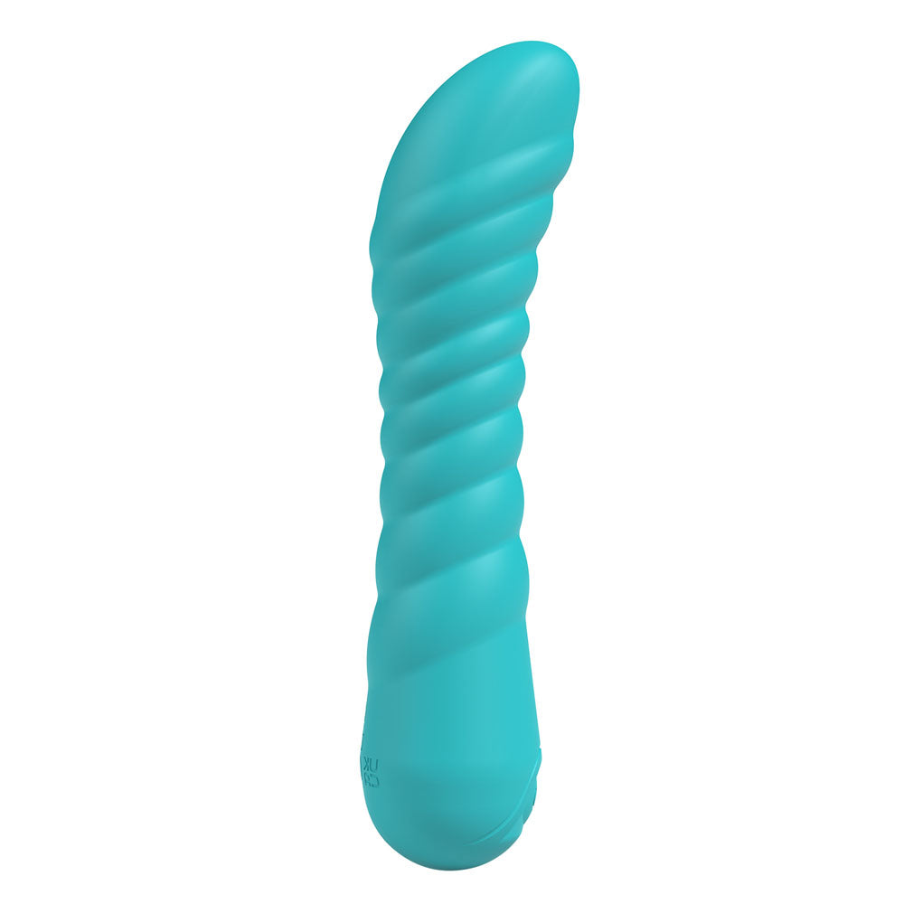 Party Up JAYLEI - Teal - Teal 14.6 cm USB Rechargeable Vibrator-BP-W00005-1