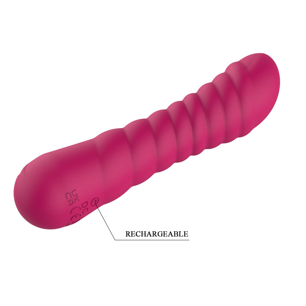 Party Up JAYLEI - Pink - Pink 14.6 cm USB Rechargeable Vibrator-BP-W00005