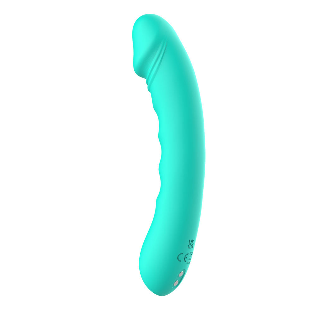 Party Up NIKI - Teal - Teal 15.4 cm USB Rechargeable Vibrator-BP-W00007