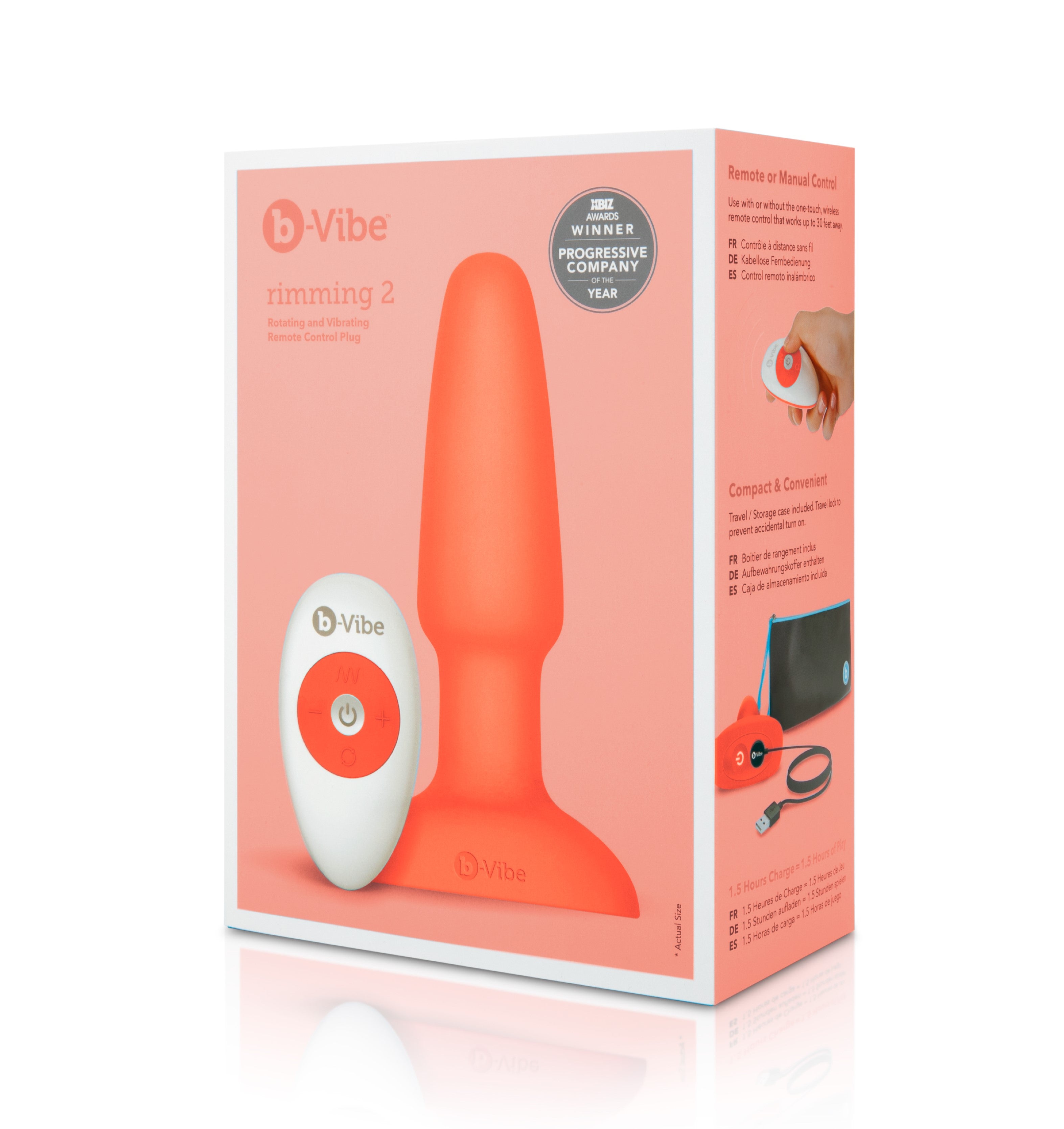 B-Vibe RIMMING PLUG 2 ORANGE