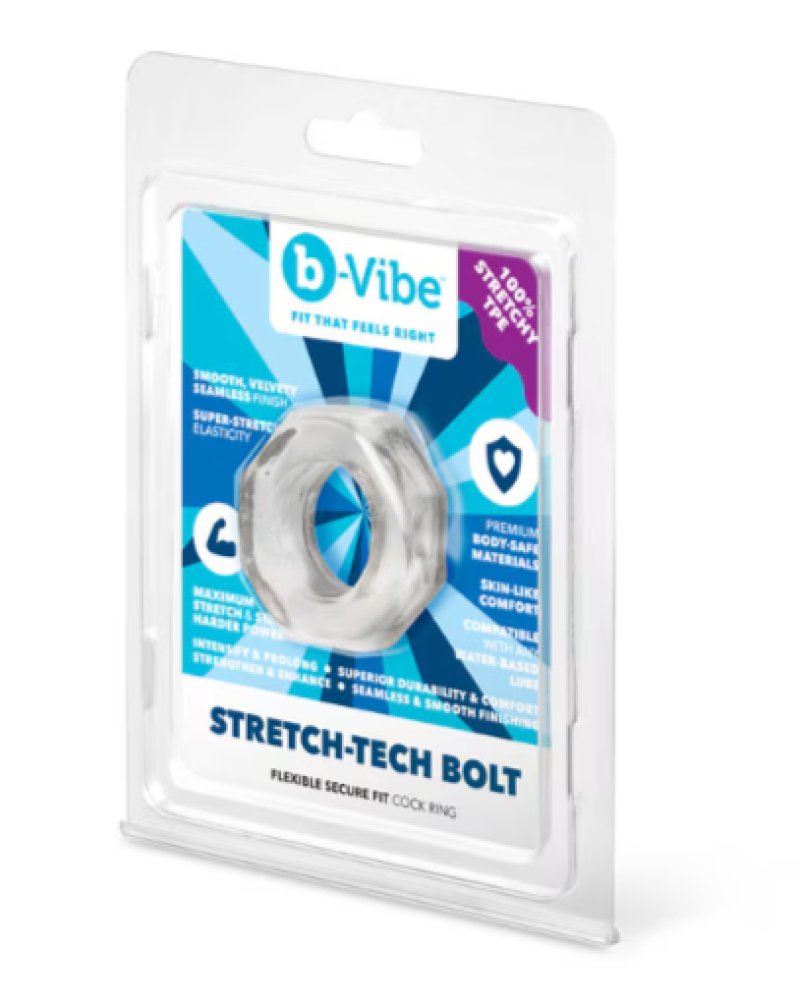 b-Vibe Stretch-Tech Bolt - Ultra Stretchy Cock Ring-BV-149