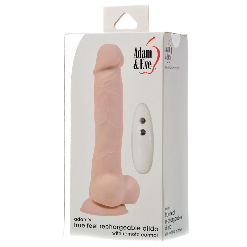 Adam & Eve Adams True Feel Rechargeable Dildo - Flesh 17.8 cm (7) USB Rechargeable Vibrating Dong - C206 1000