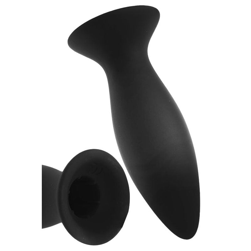 Adam & Eve Rechargeable Vibrating Anal Trainer Kit - Black Butt Plugs with USB Rechargeable Bul