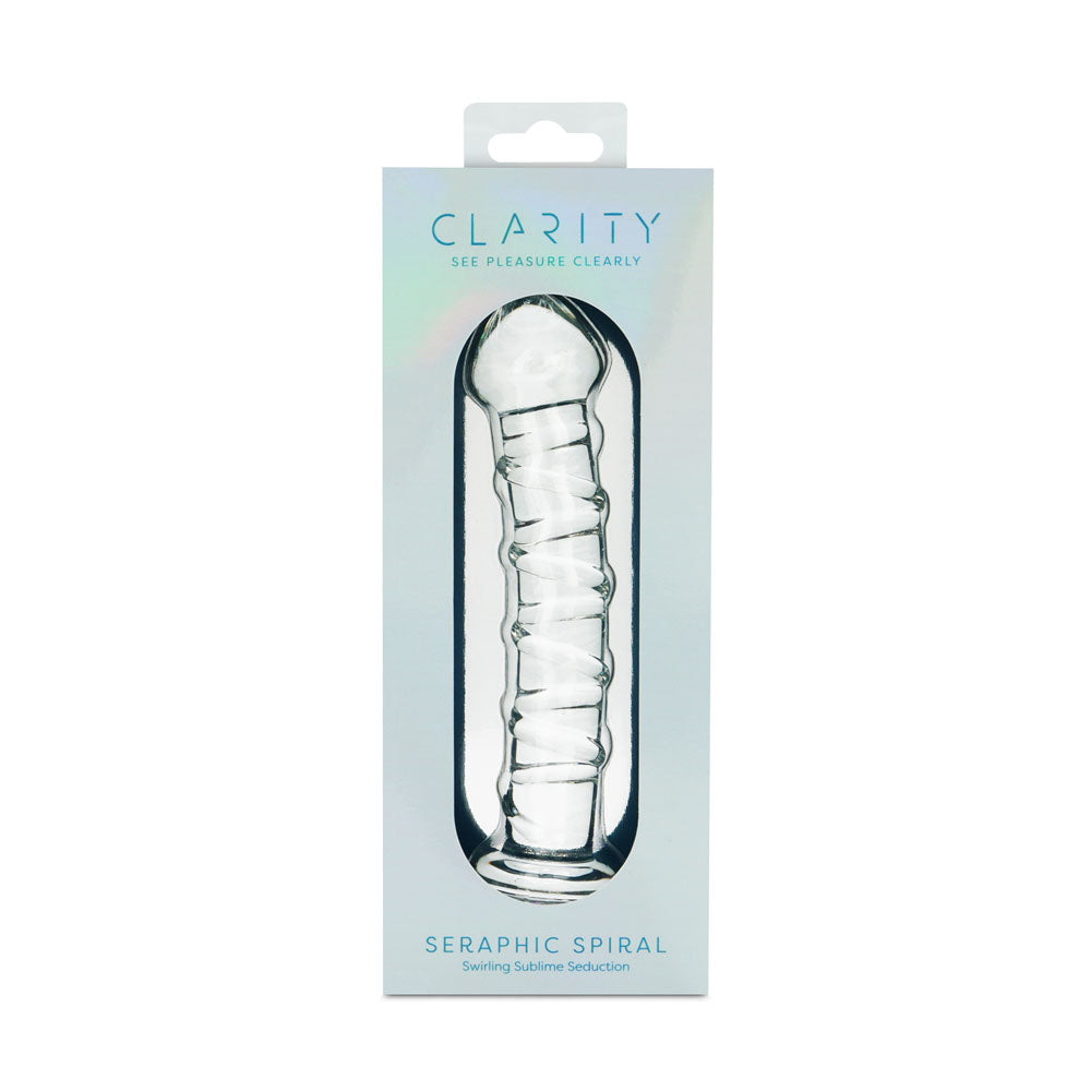 Clarity - Seraphic Spiral - Clear 16 cm Glass Dildo-CLA-01