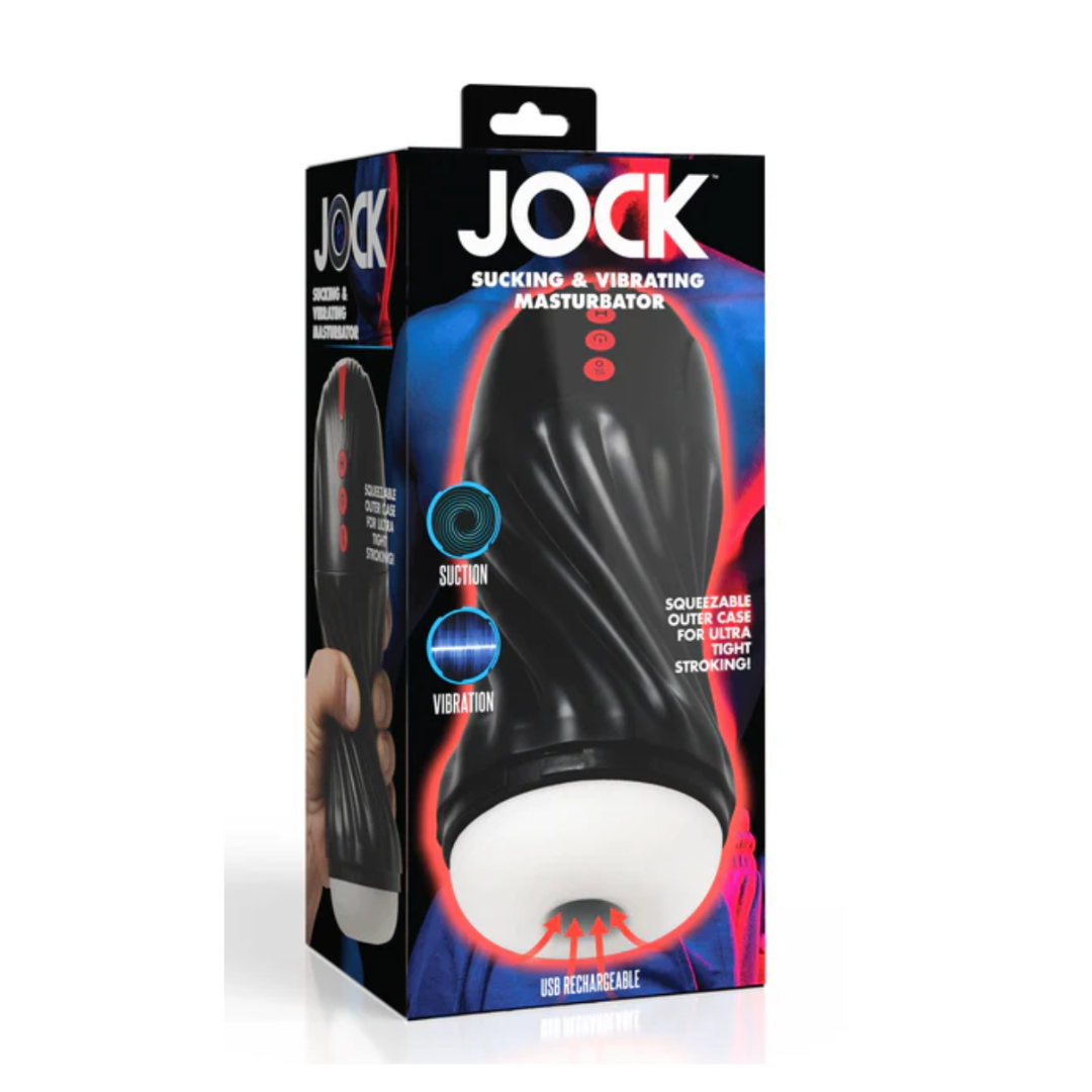 JOCK Sucking & Vibrating Masturbator