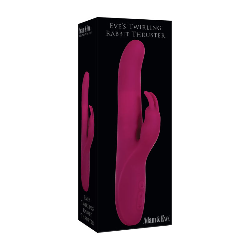 Adam & Eve Eves Twirling Rabbit Thruster - Purple 24.1 cm USB Rechargeable Thrusting Rabbit Vib