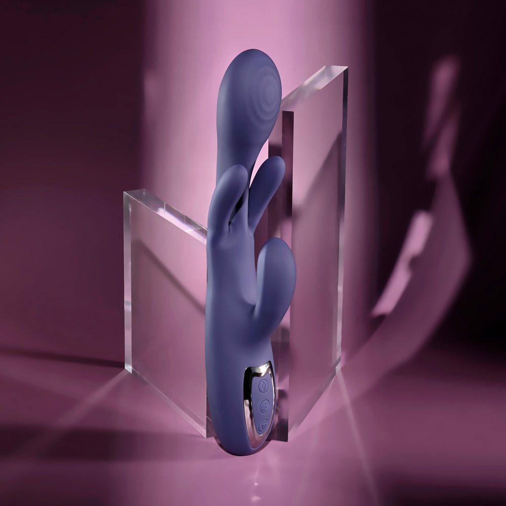 Evolved BOW DOWN - Purple USB Rechargeable Rabbit Vibrator - EN-RS-6985-2
