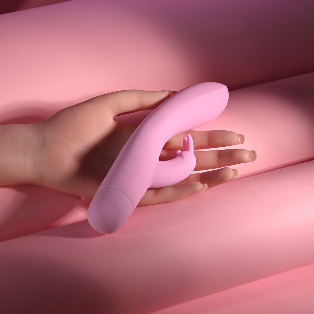 Evolved CUSHY BUNNY - Pink 19.1 cm USB Rechargeable Rabbit Vibrator - EN-RS-7289-2