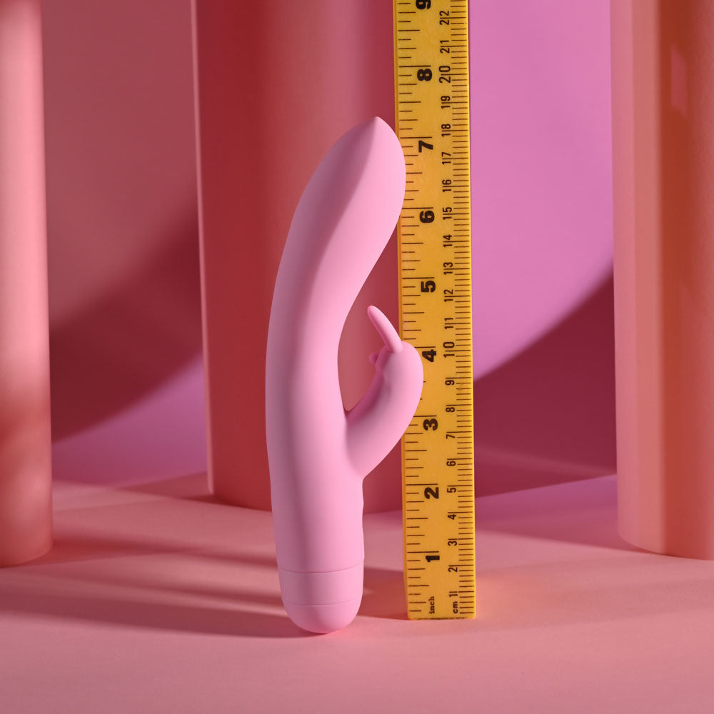 Evolved CUSHY BUNNY - Pink 19.1 cm USB Rechargeable Rabbit Vibrator - EN-RS-7289-2