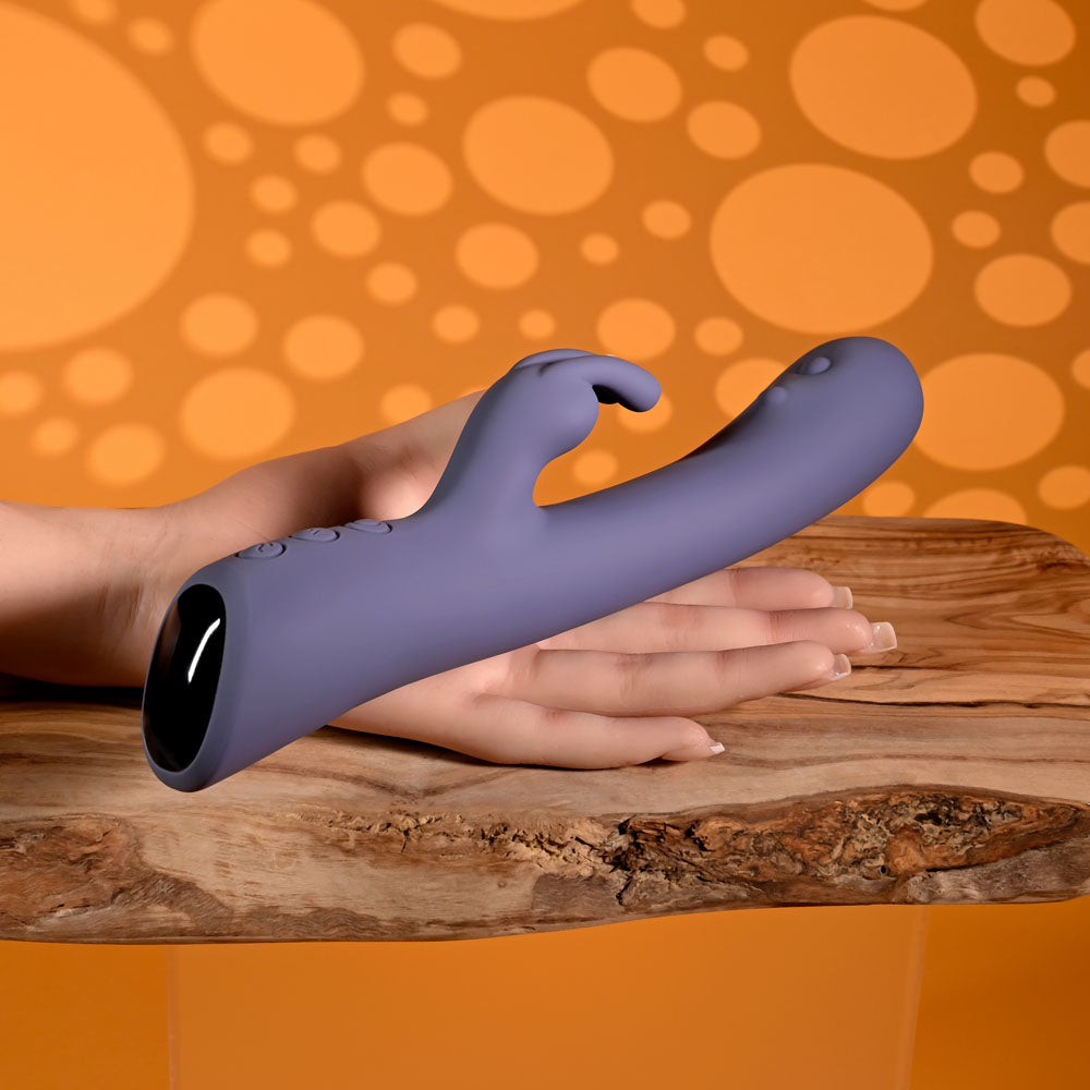 Evolved POPPIN GOOD TIME - Purple 20 cm USB Rechargeable Rabbit Vibrator - EN-RS-7340-2