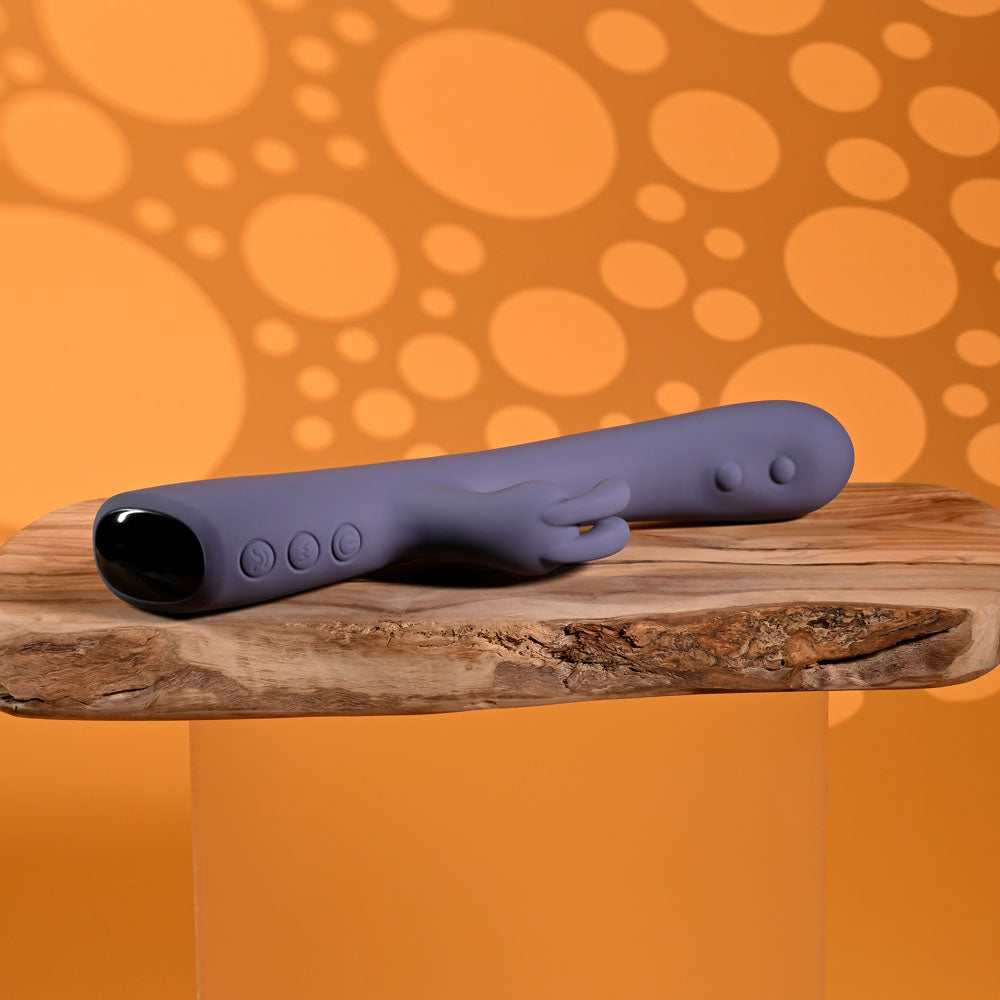 Evolved POPPIN GOOD TIME - Purple 20 cm USB Rechargeable Rabbit Vibrator - EN-RS-7340-2