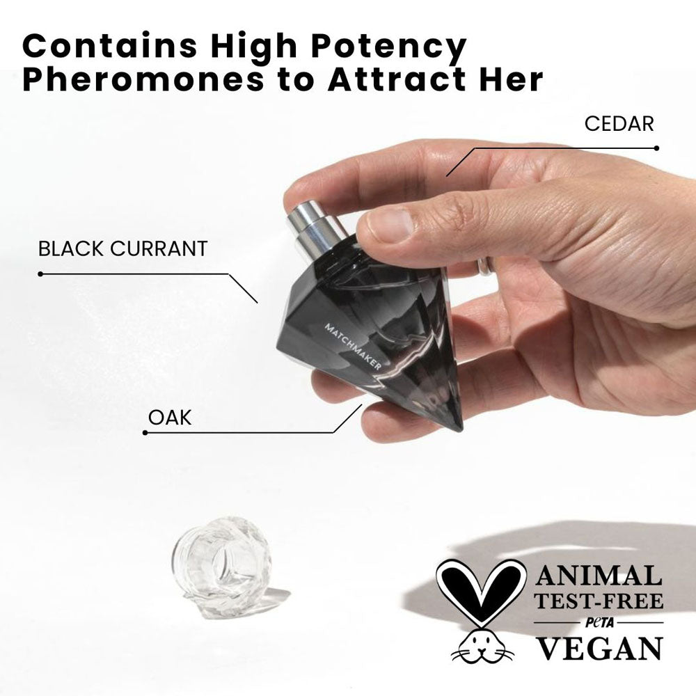 Eye of Love Matchmaker Black Diamond - 30 ml - Pheromone Cologne for Men to attract Women - 30 ml Spray - EOL-P-41M