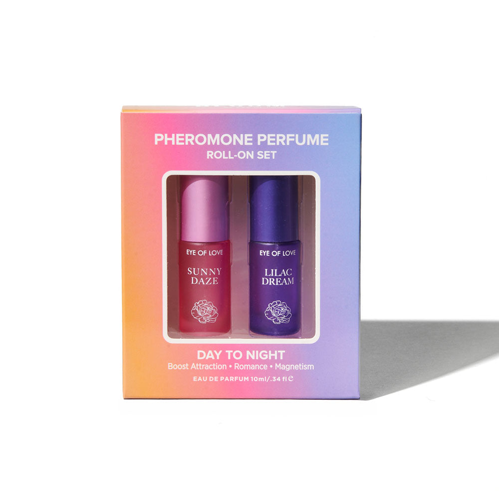 Eye Of Love Love In Bloom Pheromone Perfume Roll-On Set - Day to Night (Sunny Daze & Lilac Drea