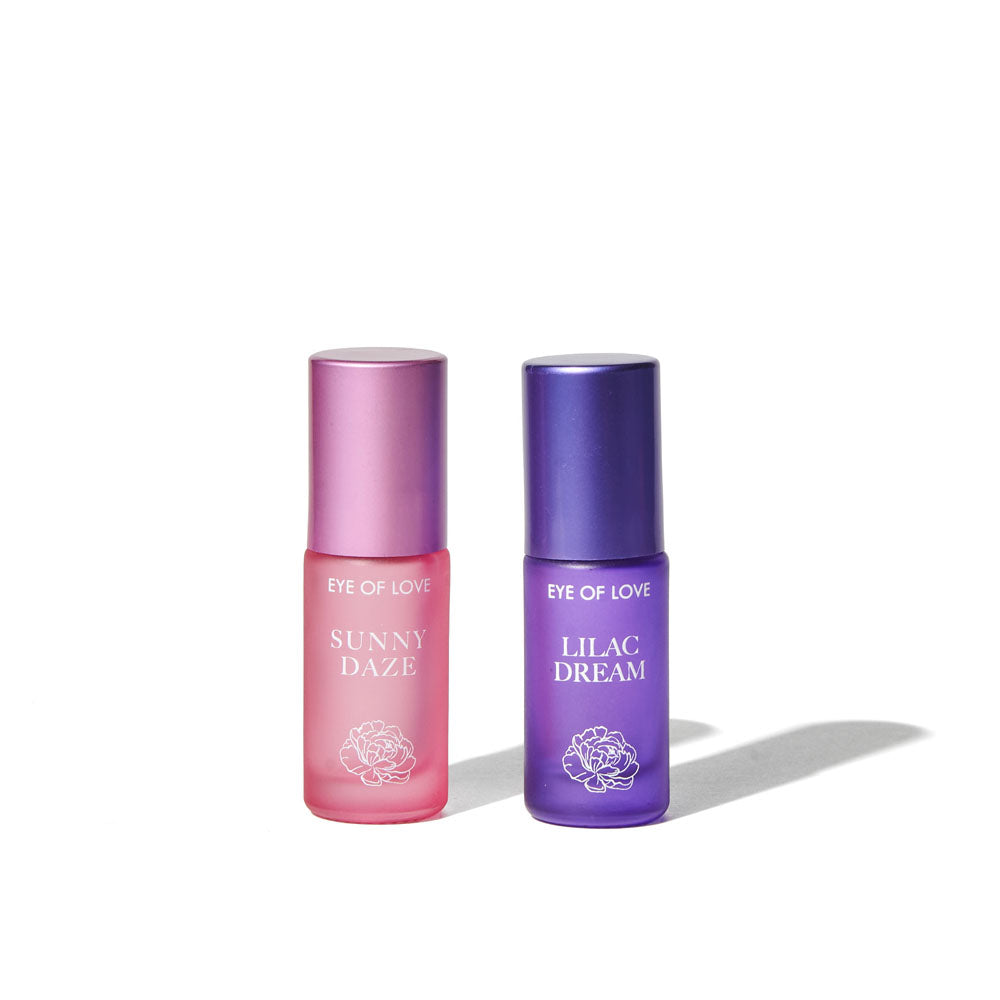 Eye Of Love Love In Bloom Pheromone Perfume Roll-On Set - Day to Night (Sunny Daze & Lilac Drea