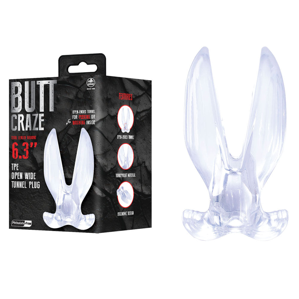 Butt Craze - Clear 16 cm Gaping Butt Plug - F06S062A00-050