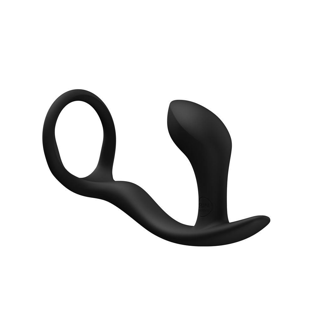 Fun Factory BOOTIE RING Black - Black 14.7 cm Anal Plug with Cock Ring-FF000955BK01