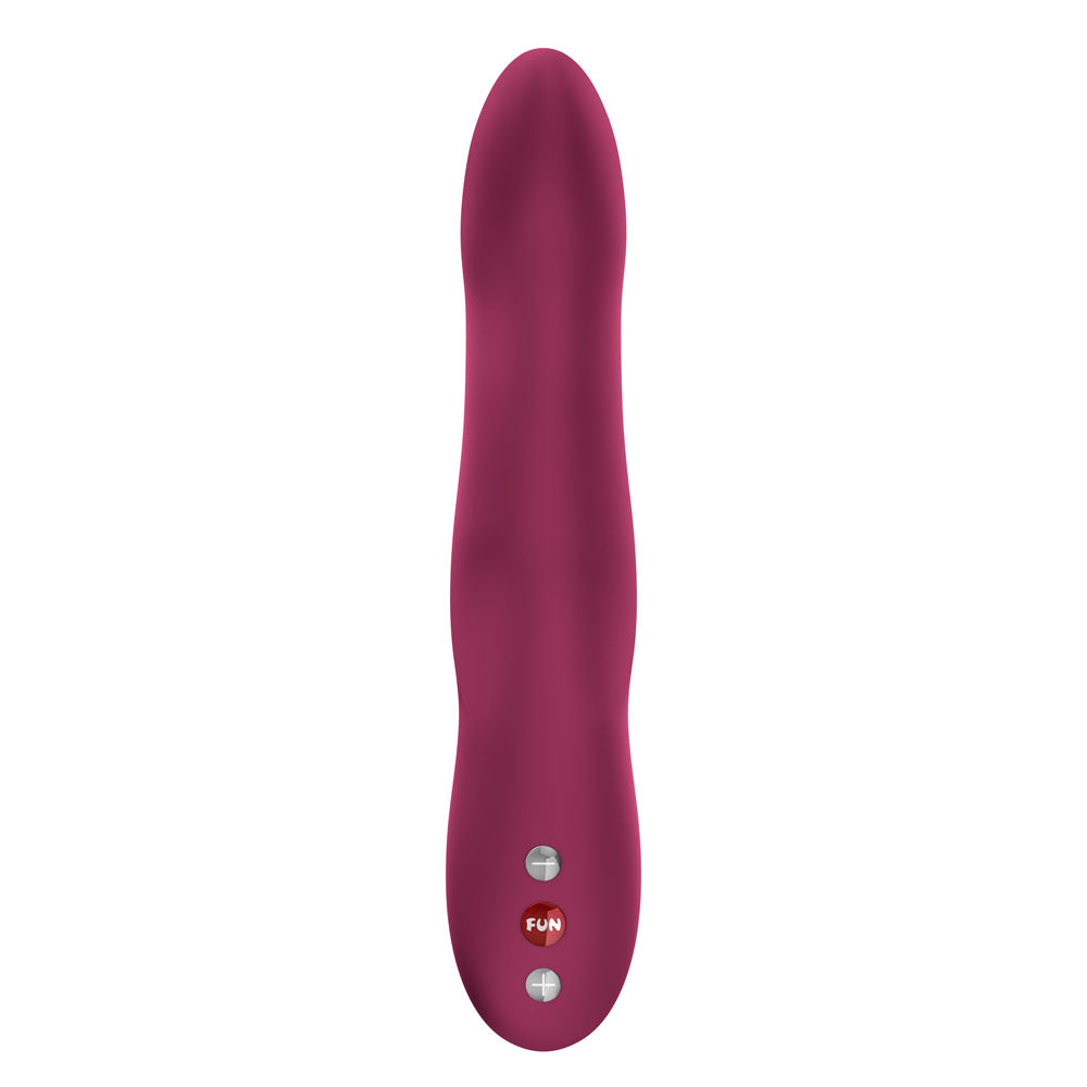 Fun Factory STRONIC WAVE Wine Red - Wine Red USB-C Rechargeable Thrusting Vibrator-FF001048WR01