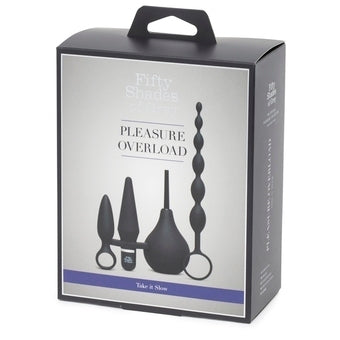 Fifty Shades of Grey Pleassure Overload Take it Slow Anal Kit (4 Piece) Blk****
