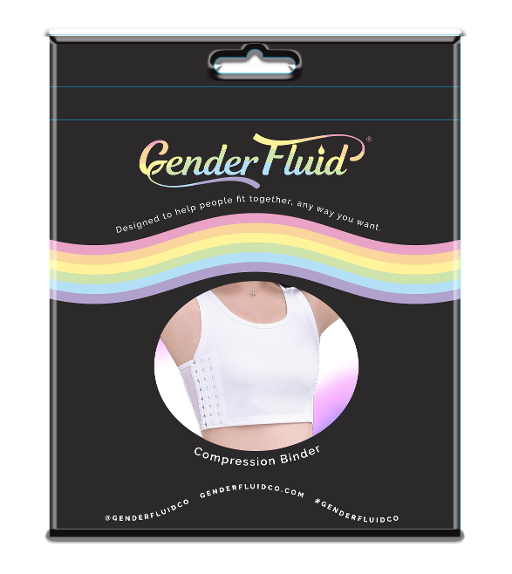 GENDER FLUID CHEST COMPRESSION BINDER WHITE 3XL-GF-4981
