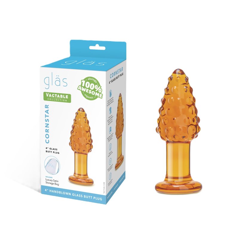 Glas Cornstar 4in Butt Plug-GLAS-177