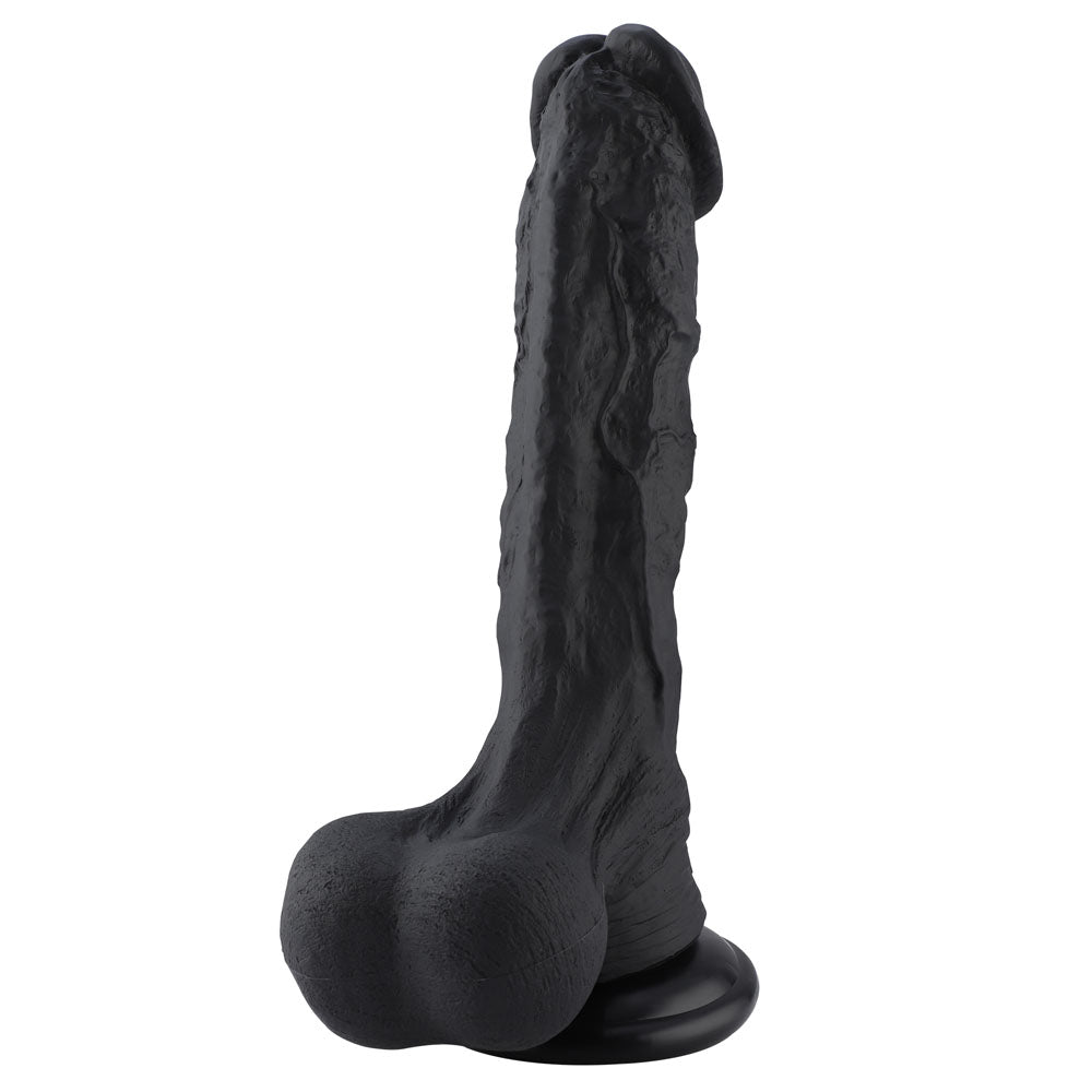 Hismith Huge Black 31.5 cm Dildo with Kliclok - Black 31.5 cm Dildo with Kliclok Machine Attachment - HSA111