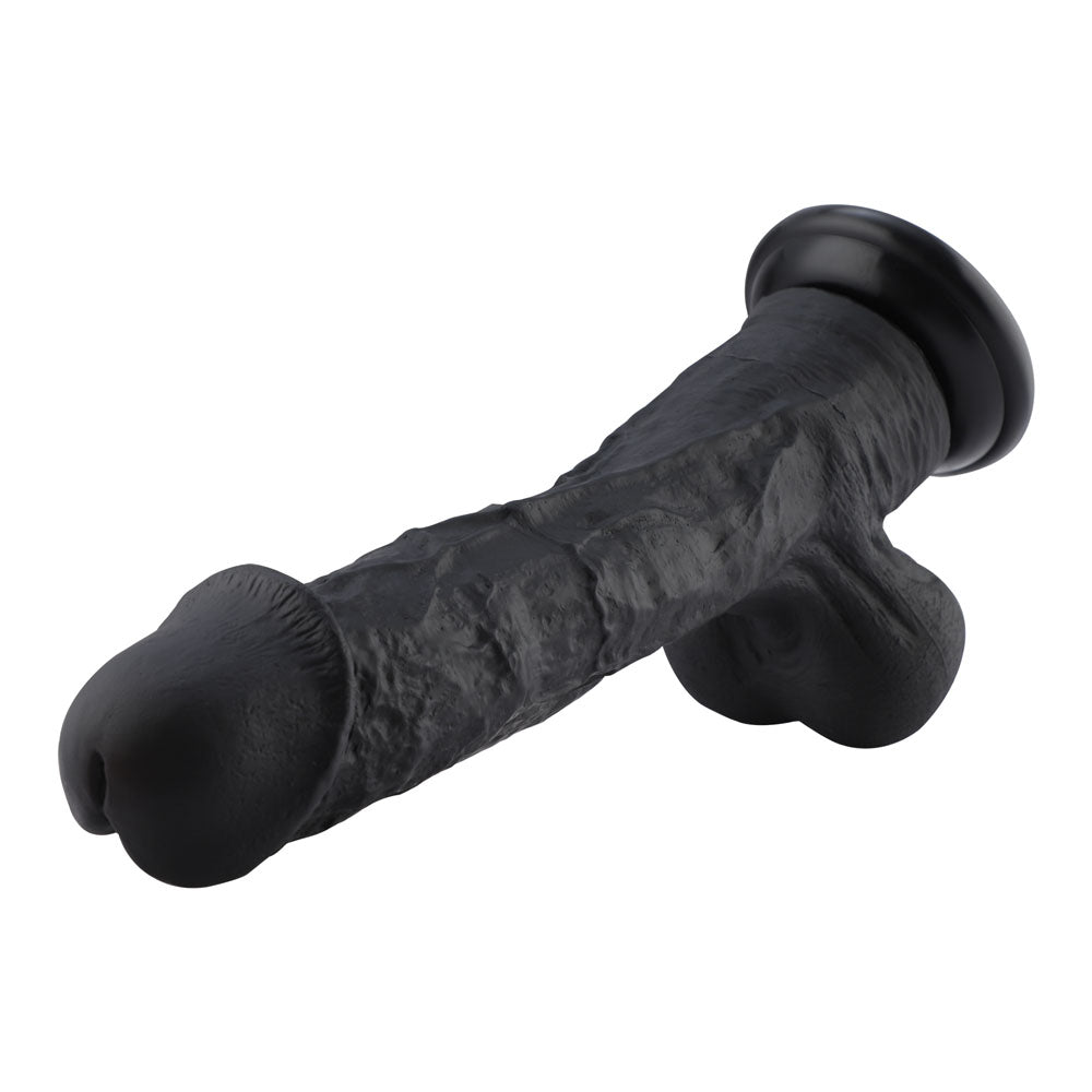 Hismith Huge Black 31.5 cm Dildo with Kliclok - Black 31.5 cm Dildo with Kliclok Machine Attachment - HSA111
